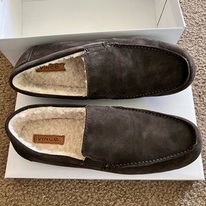 Vince Gomez-B Faux Fur-linedSuede Loafers in Palomar